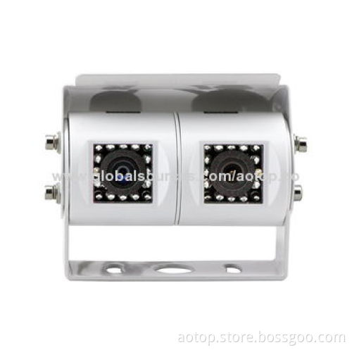 Super Quality High-resolution Sharp CCD Wide Lens Night Vision Car Rearview Dual-Camera